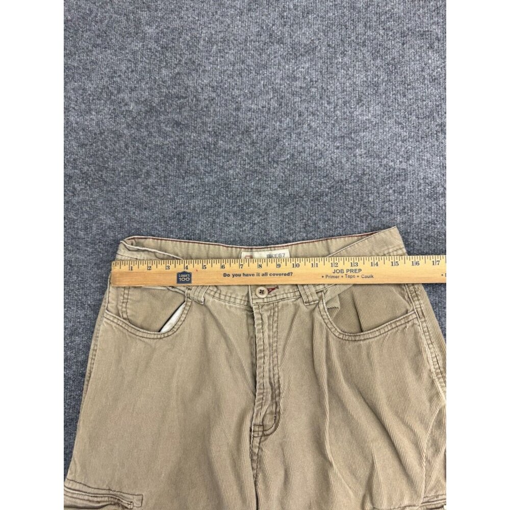 BKE67 Cargo Pants Men's 32 (W31 x L31) Brown Corduroy Raton Straight Leg Relaxed - Picture 3 of 8